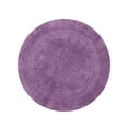 thumbnail image 2 of Home Weavers Classy Bathmat 100% Cotton Tufted Bath Rug, Extra Soft and Absorbent Bath Rugs, Machine Washable bath rugs for Bathroom, 30" Round, Purple, 2 of 10