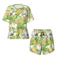 thumbnail image 5 of Wukai Gnome and Pineapple Women's Pajama Set,Short-Sleeve Top and Shorts with Elastic Waistband and Pockets for Loungewear, Yoga, and Casual Wear-3X-Large, 5 of 8