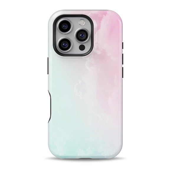 DesignSkinz Scratch-Resistant Hard Slim Case Compatible with iPhone 16 (Compatible with MagSafe) - Pastel Soft Cloud V1