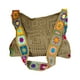 thumbnail image 2 of Bolso de mano de ganchillo, informal, de punto, bordado, para mujer, bolso de hombro para viaje Caqui, 2 of 9