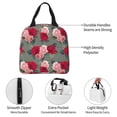 thumbnail image 3 of KLL Rose Flowers Print Insulated Lunch Bag Women, Reusable Cute Tote Lunch Box for Adult & Men, Leakproof Cooler Lunch Bags for Work Office Travel Picnic, 3 of 5