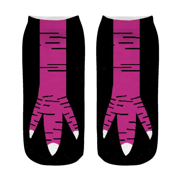 Calcetines ligeros con forma de patas de pollo para fiestas, deportes, cumpleaños, regalos de calle. 24 cm