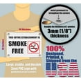 thumbnail image 2 of SMOKE FREE | Warning Notice Caution Danger 3mm PVC Sign, 2 of 4