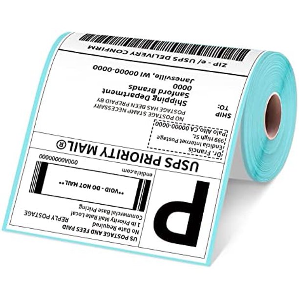 Jiose Direct Thermal Shipping Label 4x6 Thermal Label Roll Mailing Labels for Thermal Printer Compatible with Rollo, Zebra, UPS USPS Ebay Shopify Etsy ...