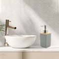 thumbnail image 2 of Unique Bargains 1 Set  Square Soap Pump Dispenser Set for Bathroom for Laundry Rooms Gray, 2 of 6