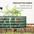 thumbnail image 4 of Green Galvanized Raised Garden Bed Kit - 59" Metal Planter Box for Balcony, Patio & Garden - Weather-Resistant, Safe Edging Design, 4 of 7