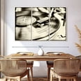 thumbnail image 3 of Elephant Stock Record Player Border Wall Art - Horizontal Multi Panel Canvas - Living Room Wall Decor - Music Multi Panel - Black And Beige Decor - 65" x 42", 3 of 8