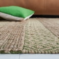 thumbnail image 4 of SAFAVIEH Natural Fiber Wenonah Striped Area Rug, Green/Natural, 6'6" x 6'6" Square, 4 of 8