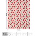thumbnail image 2 of Throw Blanket Strawberry Blanket for Adult Kid Soft Cozy Warm Fluffy Flannel Bed Blanket for Chair Couch Sofa Home Decor All Season Gifts for Christmas Birthday Anniversary Valentines 60"*80", 2 of 6