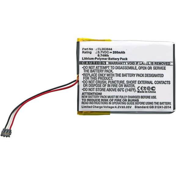 Batteries N Accessories BNA-WB-P7372 Smart Home Battery - Li-Pol, 3.7V, 200 mAh, Ultra High Capacity Battery - Replacement for Nest TL363844 Battery