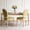 Green + Natural, variant on Noble House Caldon French Country Upholstered Dining Chairs with Solid Wood Frame and Padded Back, Light Gray, Set of 2