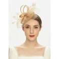 thumbnail image 4 of Mifelio 16X16X16CM Delicate Handmade polyester, feather & veils Tea Party Fascinator, 4 of 8