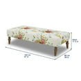 thumbnail image 3 of The Pioneer Woman Vintage Floral Fabric Rectangular Ottoman, White, 3 of 7