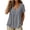 04# Gray, variant on Plus Size Women's Linen Tops Cotton Loose Fit V-Neck Tunic Top Lace Trim Casual Blouse Summer Beach Flowy Boho Chic Solid Button Detail S-2XL
