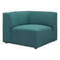 thumbnail image 2 of Modway Mingle Fauteuil d'Angle de Sofa en Tissu de Polyester de Style Moderne, Bleu Sarcelle, 2 of 6