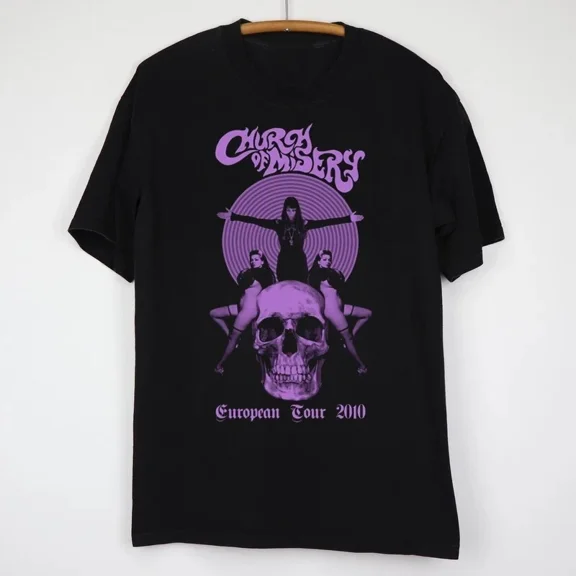 Reprint Rare Church Of Misery Band T-shirt Unisex Cotton Tee Gift For Fan All size DM07
