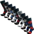 thumbnail image 4 of USBingoshop 12 Pairs Men's Argyle Fashion Cotton Casual Dress Socks Soft Crew Socks, 4 of 4