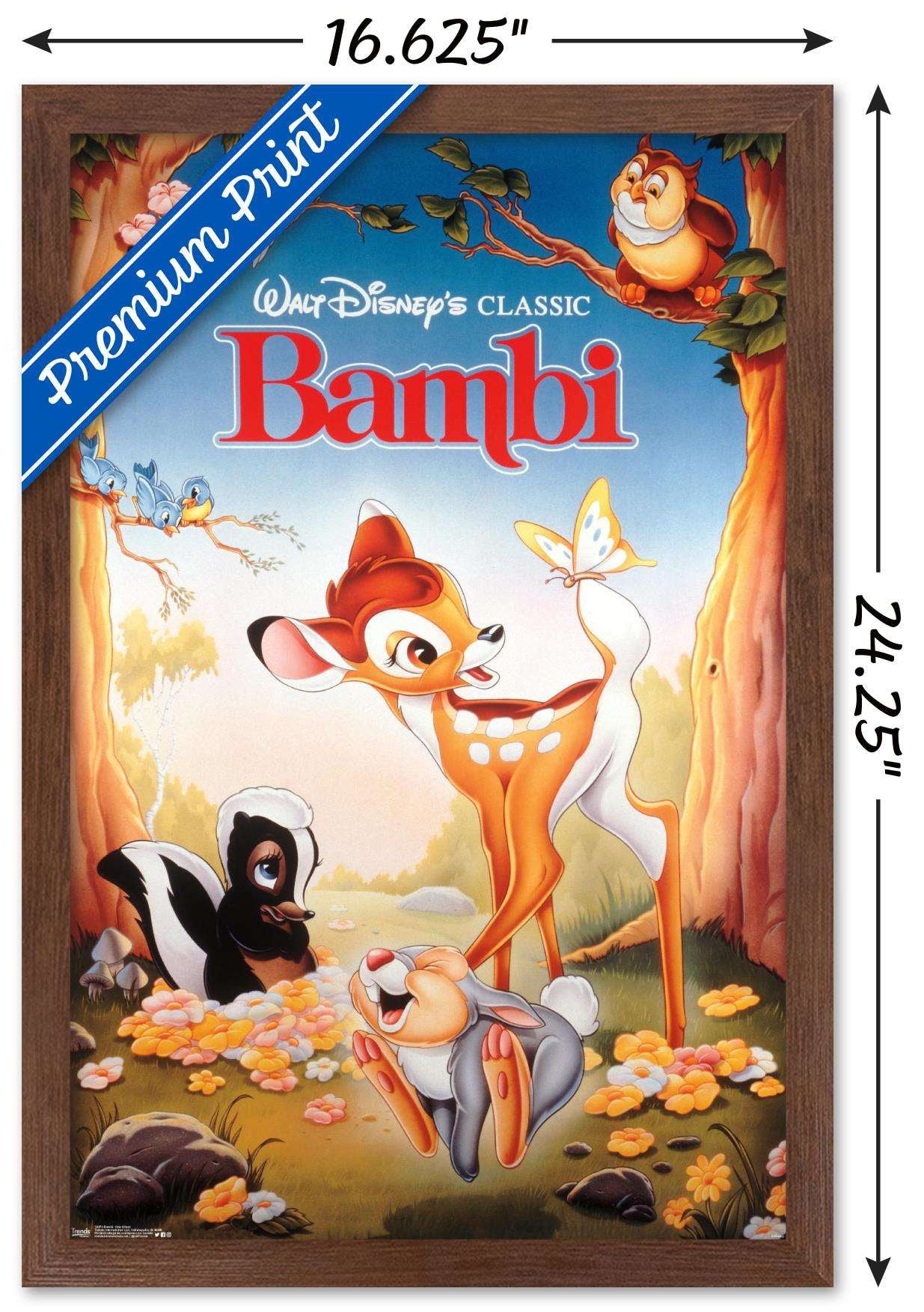 Disney Bambi - One Sheet Wall Poster, 14.725" x 22.375", Framed