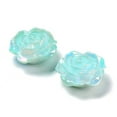 thumbnail image 3 of DIY Imitation Pearl style Jewelry Making Finding Kit Including Plastic Bead & Cabochon & Link & Pendants Butterfly/Fan/Flower/Fishtail/Round Shapes Turquoise about 64pcs/50g, 3 of 3