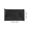 thumbnail image 2 of LEEYNEER Bank Deposit Money Bags Black Leather 2Pcs 11X6In, 2 of 8