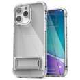 thumbnail image 6 of Encased Kickstand Case Designed for iPhone 14 Pro Max with Screen Protector - Crystal Clear Armor with Metal Stand / Ultra Protective MIL-SPEC Impact Guards (Retail Packaging), 6 of 11