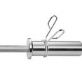 thumbnail image 1 of OUNONA Pince à Barre Argentée avec Collier à Ressort, Prise Ergonomique Durable pour Équipement de Musculation, 1 of 8
