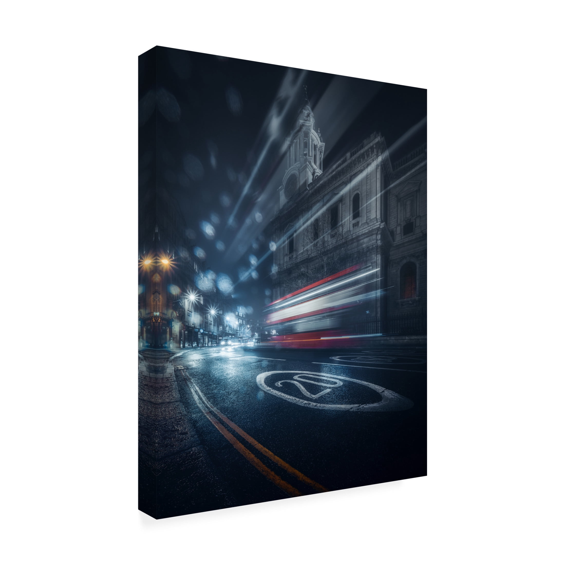 Canvas Wall Art - David George 'Hustle' Wall Art for Living Room, Bedroom, or Office Décor by Trademark Fine Art - 24 x 32 Inches