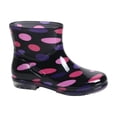 thumbnail image 4 of XUNKUSGA Womens Rain Boots Waterproof Anti-Slip Ankle Rain Boots Fashion Polka Dot Pull On Short Rain Boots for Daily Rainy Wear,6, 4 of 6
