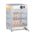 thumbnail image 2 of Commercial Food Warmer Display Case, 20" 3-Tier Electric Countertop Pizza Pastry Warmer with LED Lighting & Temp Knob, 2 of 9