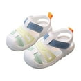 thumbnail image 1 of B91xZ Chaussures de Robe pour Petites Filles Ballerines Rentrée Scolaire Chaussures de Princesse Mariage, Blanc 6.5, 1 of 5