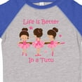 thumbnail image 4 of Inktastic Life's Better in a Tutu Ks Girls Toddler T-Shirt, 4 of 5