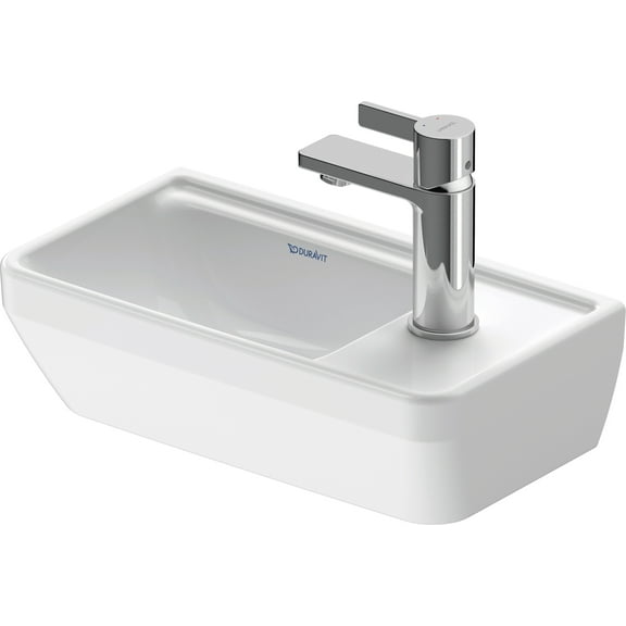Duravit 073940-1Hole D-Neo 9" Ceramic Vanity Top - White