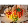 thumbnail image 2 of Juego de 3 Cajas de Regalo con Luces Navideñas con Control Remoto – Cajas Decorativas Apilables con Luces LED para Árbol de Navidad, Decoración de Fiestas en Casa - Estrella de Tres Colores, 2 of 4