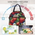 thumbnail image 4 of Uemuo Strawberry2 Printed Lunch Bag Lunch Box Reusable Insulated Lunch Tote Bag, Leakproof Thermal Cooler Sack Food Handbags Case High Capacity, 4 of 5
