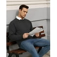 thumbnail image 6 of COOFANDY Men Crewneck Pullover Sweater Business Casual Sweater Lightweight Knit Sweater, 6 of 10