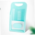 thumbnail image 3 of BRIGHTFUFU Laundry Clothes Board 2Pcs Blue PP Rectangular Washboard 12.6x3.3in for Housework, 3 of 8