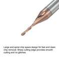 thumbnail image 4 of Uxcell 1mm Dia 4mm Shank Titanium Coated Carbide Straight Shank Twist Drill Bit 2 Pack, 4 of 6