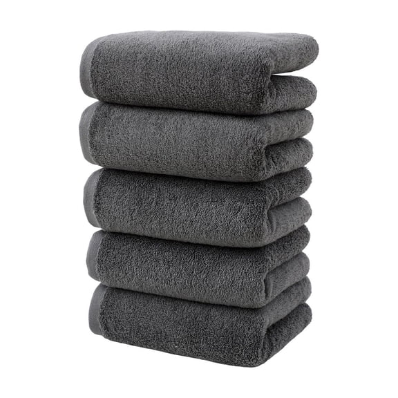 Huzdenx 5‑Piece Cotton Hand Towel for Household Use, Soft Highly Absorbent Wash Cloth, Durable Daily Bathroom Towel, Multiple Colors Available