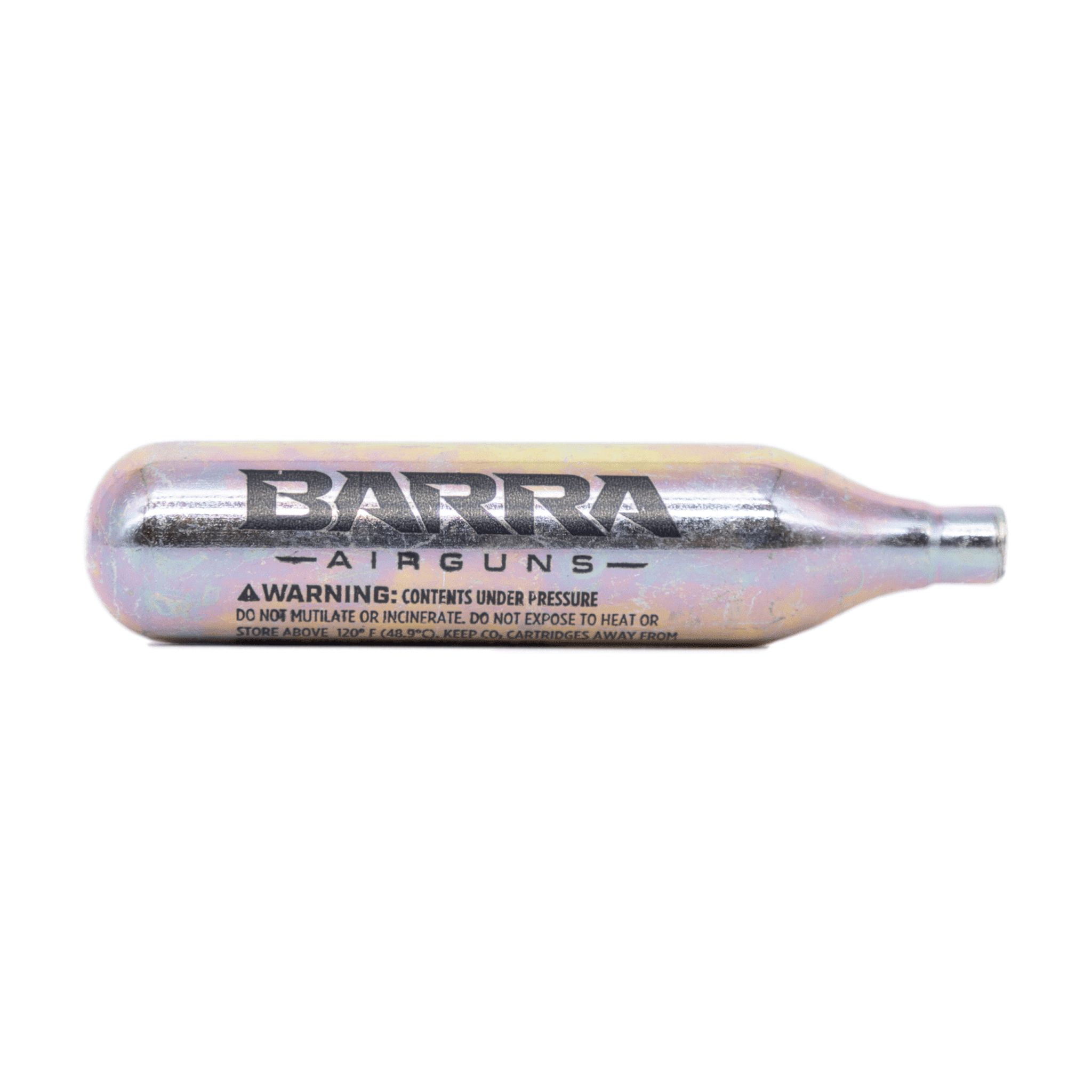 Barra Airguns, 12-Gram CO2 Cartridge, 15 Count, for Air Rifles