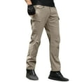 thumbnail image 5 of Men's Waterproof Hiking Cargo Pants with 8 Pockets, Quick-Dry Lightweight Fabric for Outdoor Camping, Fishing, and Work (Durable & Functional Design, No Belt Included),Khaki 2XL, 5 of 5