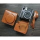 thumbnail image 5 of Estuche para cámara Cierre a presión con botón instantáneo Pequeño Suave y práctico Correa ajustable marrón, 5 of 7