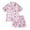 Purple, variant on gcong Toddler Girl Summer Outfits 4t Graphic Print Shorts Sleeve Tracksuit Crew Neck Trendy Activewear Clothing Set for Girls Preppy Clothes