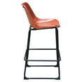 thumbnail image 5 of Diamond Sofa Camden Bar Height Chair in Genuine Clay Leather with Black Powder Coat Base, 5 of 7