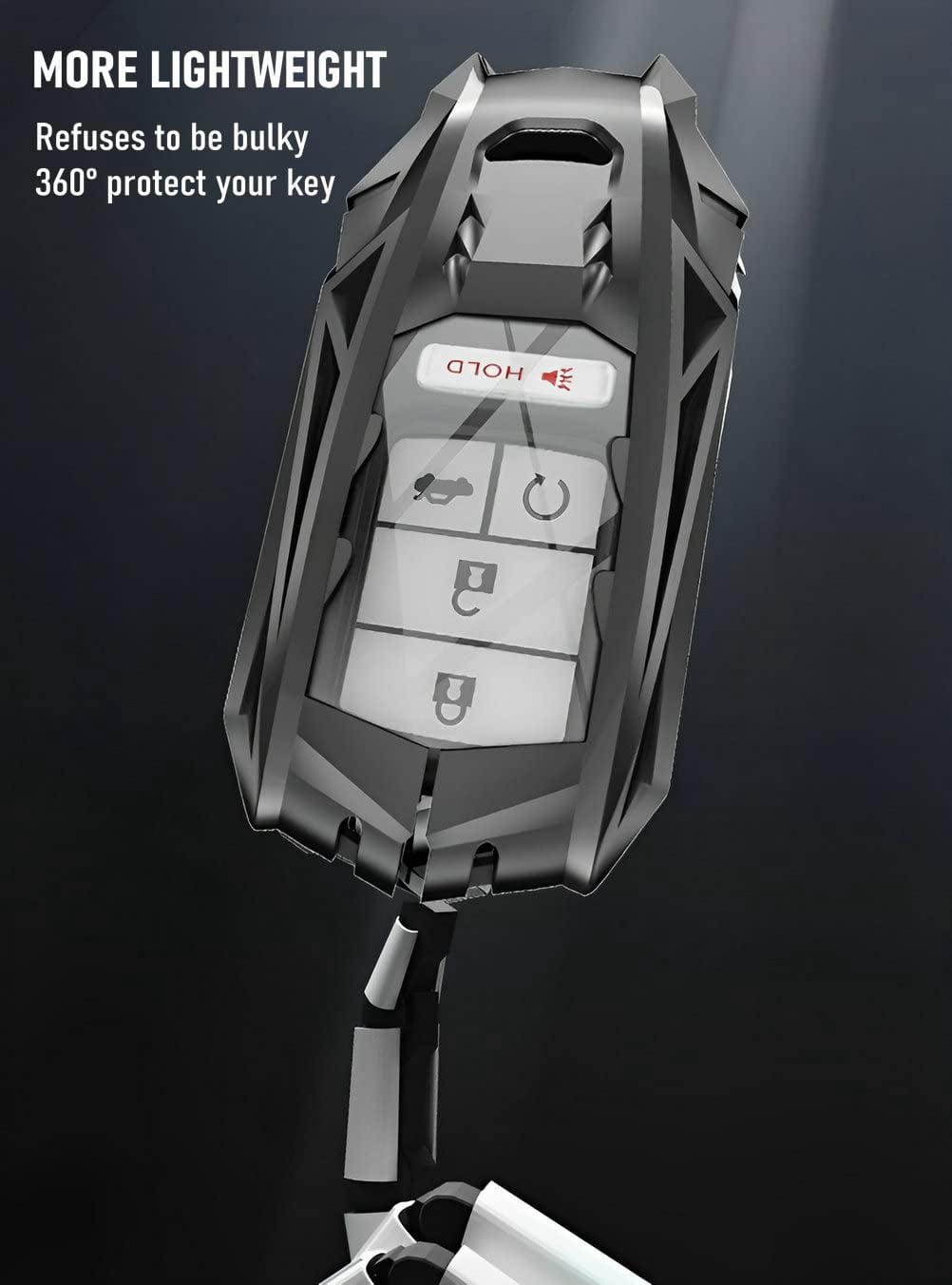 for Honda Key Fob Cover Smart Key Case Holder Compatible for Accord CRV Ridgeline Pilot Civic Odyssey
