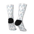 thumbnail image 3 of Goofa Playful Polar Bear Pals Printed Men's Crew Socks, Soft Durable Breathable Moisture-Wicking with Odor Control Cotton socks, 3 of 9