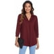 thumbnail image 2 of Txlixc Camisa suelta para mujer, jersey de manga tres cuartos con cuello en V de color sólido informal para adultos Txlixc Moda, 2 of 7