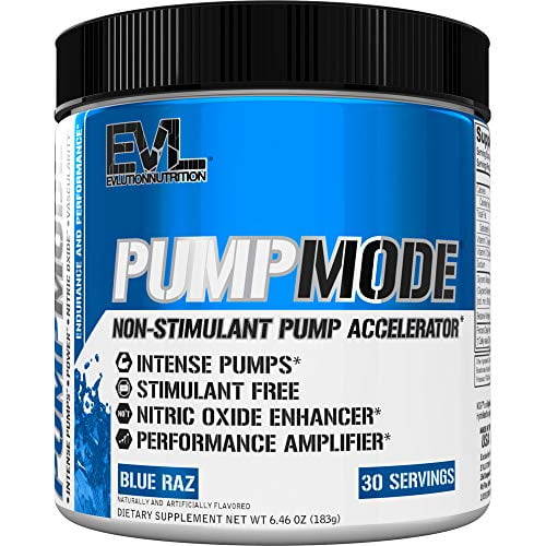 Evlution Nutrition Pump Mode Nitric Oxide Booster to Support Intense