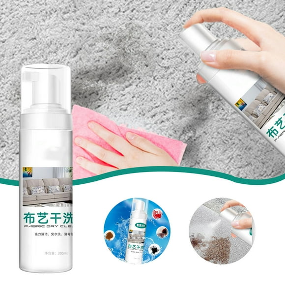 LongLiYi Carpet Remover Strength Stain Carpet Cleaner Curtain Sofa Muppet Wallcovering Rug Fabric Stain Removal Foam Type Curtain Carpet Dry Cleaner 200ml(White)