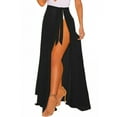 thumbnail image 1 of Lady Beach Pareo Long Solid Color Breathable Bikini Wrap Sarong Bathing Cover up, 1 of 8