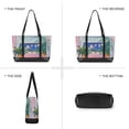 thumbnail image 6 of FORMRS Canvas Laptop Tote Bag for Women with 15.6" Computer Compartments Shoulder Handbag, Boat Seaside, 6 of 7